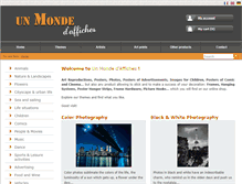 Tablet Screenshot of monde-affiches.com